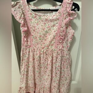 American Girl Pink Floral Dress